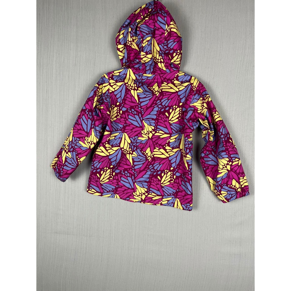 The North Face Rain Jacket Toddler 3T Pink Butterfly HyVent Hooded Windbreaker - Picture 3 of 9